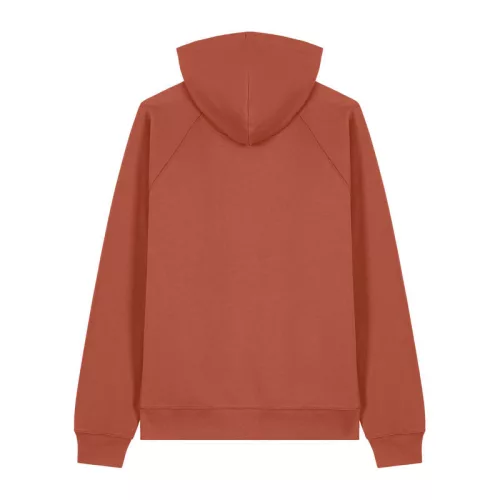 Striker uniszex, laza raglán ujjú kapucnis pulóver (XL, Heritage Brown)