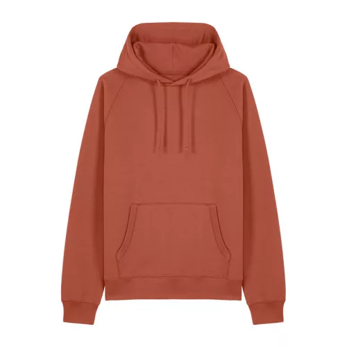 Striker uniszex, laza raglán ujjú kapucnis pulóver (2XL, Heritage Brown)