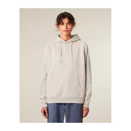 Striker uniszex, laza raglán ujjú kapucnis pulóver (3XL, Heather Haze)