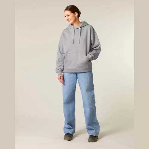 Slammer 2.0 oversized kapucnis pulóver (XS, Heather Grey)