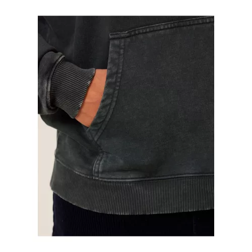 Slammer 2.0 vintage oversized kapucnis pulóver (XL, G. Dyed Black Rock)