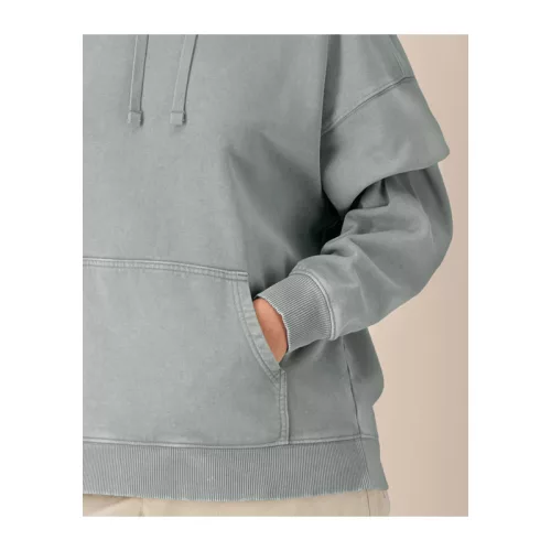 Slammer 2.0 vintage oversized kapucnis pulóver (2XS, G. Dyed Misty Grey)