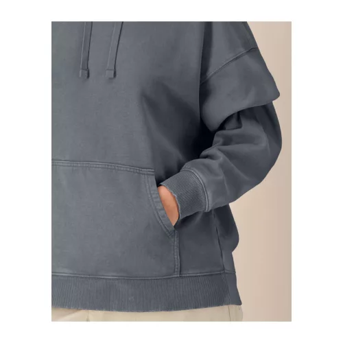 Slammer 2.0 vintage oversized kapucnis pulóver (S, G. Dyed Anthracite)