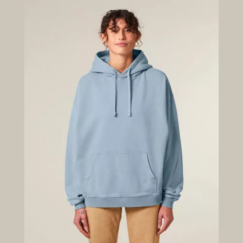 Slammer 2.0 vintage oversized kapucnis pulóver (XL, G. Dyed Blue Stone)
