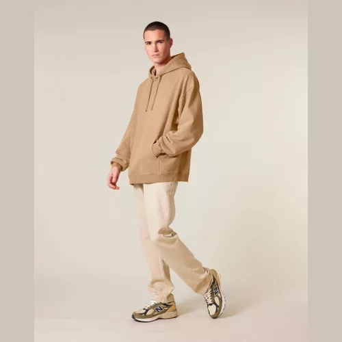 Slammer 2.0 vintage oversized kapucnis pulóver (L, G. Dyed Latte)