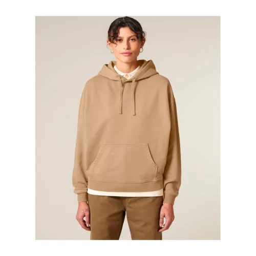 Slammer 2.0 vintage oversized kapucnis pulóver (XS, G. Dyed Latte)