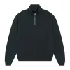 Miller Dry uniszex, negyed cipzáras pulóver (2XL, Black)