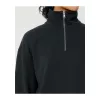 Miller Dry uniszex, negyed cipzáras pulóver (2XL, Black)