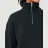 Miller Dry uniszex, negyed cipzáras pulóver (3XL, Black)