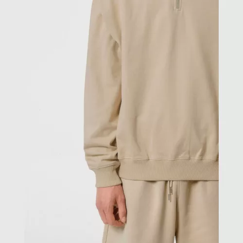 Miller Dry uniszex, negyed cipzáras pulóver (3XL, Desert Dust)