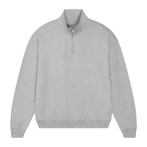 Miller Dry uniszex, negyed cipzáras pulóver (3XL, Heather Grey)