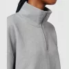 Miller Dry uniszex, negyed cipzáras pulóver (3XL, Heather Grey)