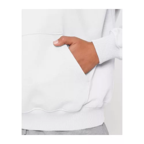 Cooper Dry uniszex bő szabású kapucnis pulóver (XL, White)