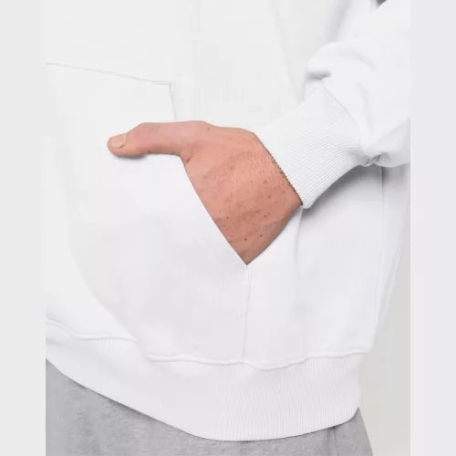 Cooper Dry uniszex bő szabású kapucnis pulóver (XL, White)