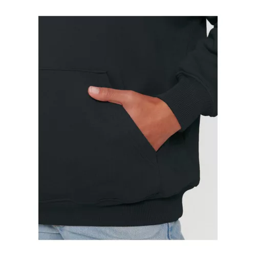 Cooper Dry uniszex bő szabású kapucnis pulóver (M, Black)