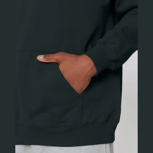 Cooper Dry uniszex bő szabású kapucnis pulóver (XL, Black)