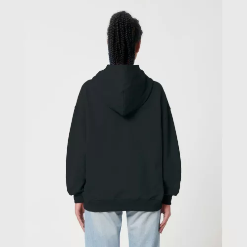 Cooper Dry uniszex bő szabású kapucnis pulóver (3XL, Black)