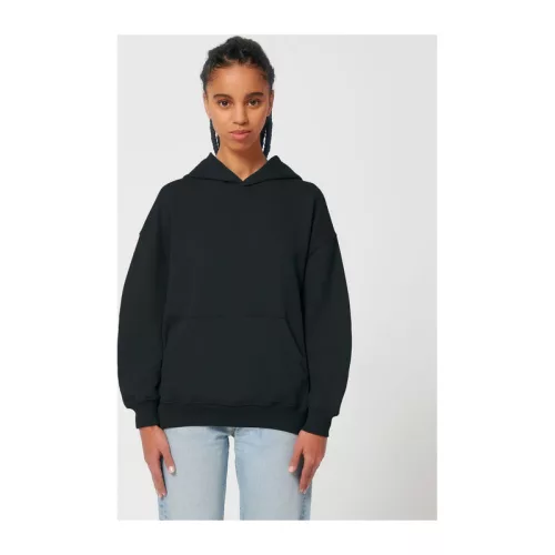 Cooper Dry uniszex bő szabású kapucnis pulóver (XS, Black)