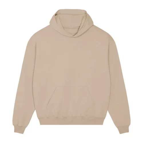 Cooper Dry uniszex bő szabású kapucnis pulóver (3XL, Desert Dust)