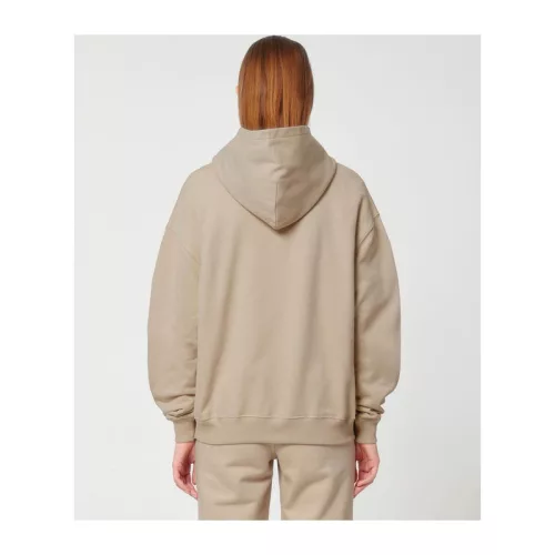 Cooper Dry uniszex bő szabású kapucnis pulóver (3XL, Desert Dust)