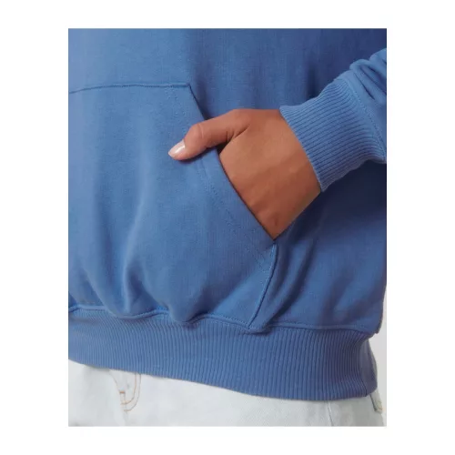 Cooper Dry uniszex bő szabású kapucnis pulóver (2XL, Bright Blue)