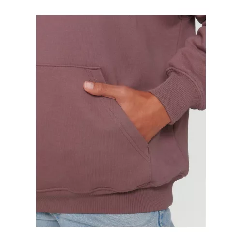 Cooper Dry uniszex bő szabású kapucnis pulóver (3XL, Kaffa Coffee)