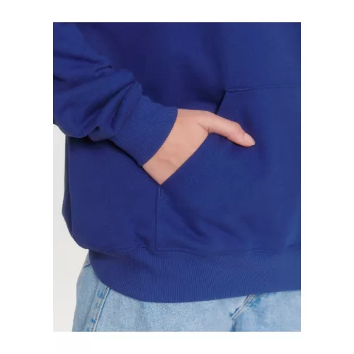 Cooper Dry uniszex bő szabású kapucnis pulóver (XL, Worker Blue)