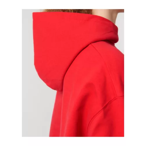 Cooper Dry uniszex bő szabású kapucnis pulóver (XL, Deck Chair Red)