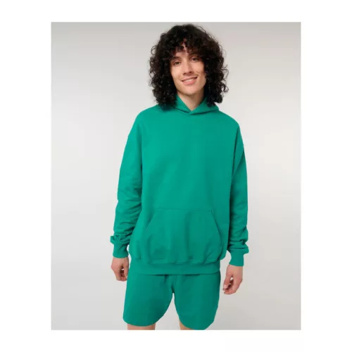 Cooper Dry uniszex bő szabású kapucnis pulóver (3XL, Go Green)