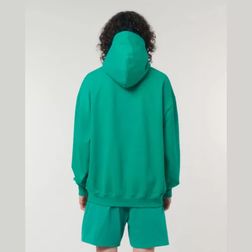 Cooper Dry uniszex bő szabású kapucnis pulóver (XS, Go Green)