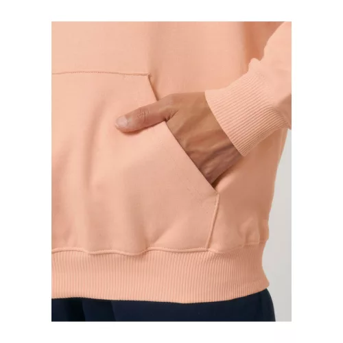 Cooper Dry uniszex bő szabású kapucnis pulóver (XL, Fraiche Peche)