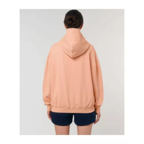 Cooper Dry uniszex bő szabású kapucnis pulóver (XL, Fraiche Peche)