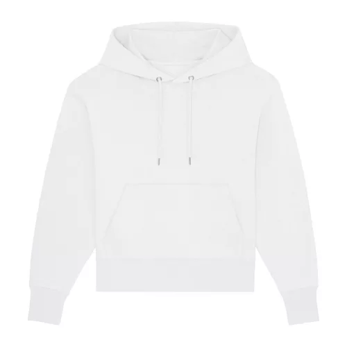 Slammer uniszex laza kapucnis pulóver (L, White)
