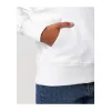 Slammer uniszex laza kapucnis pulóver (S, White)