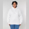 Slammer uniszex laza kapucnis pulóver (S, White)