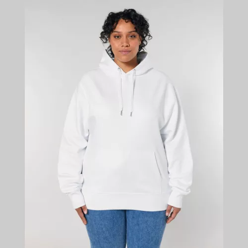 Slammer uniszex laza kapucnis pulóver (2XL, White)