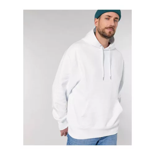 Slammer uniszex laza kapucnis pulóver (2XL, White)