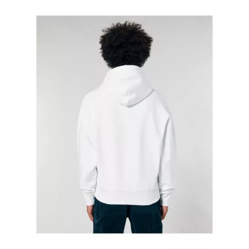 Slammer uniszex laza kapucnis pulóver (3XL, White)