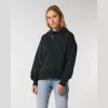 Slammer uniszex laza kapucnis pulóver (L, Black)