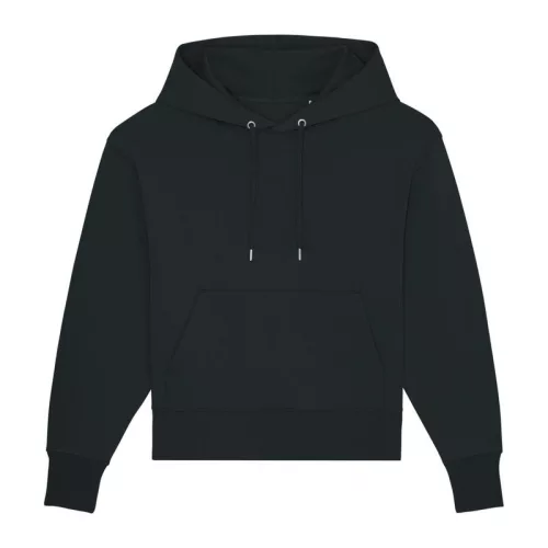 Slammer uniszex laza kapucnis pulóver (XS, Black)