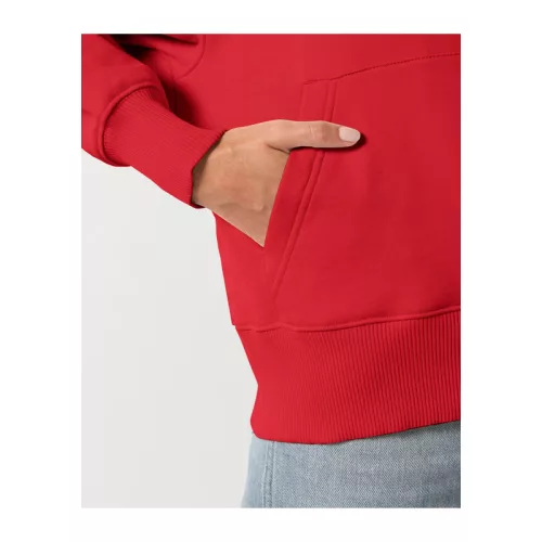 Slammer uniszex laza kapucnis pulóver (L, Red)