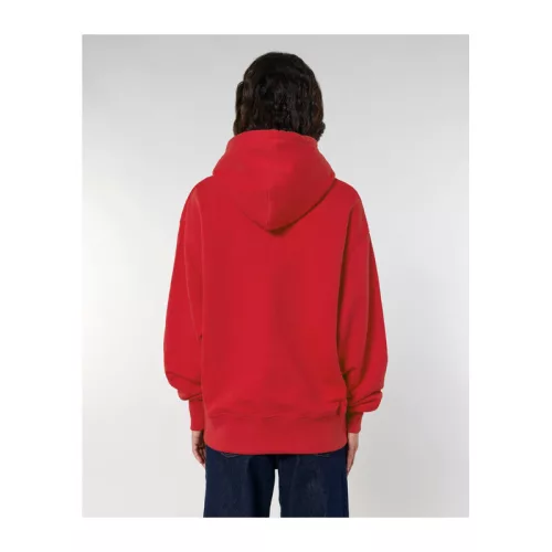 Slammer uniszex laza kapucnis pulóver (L, Red)