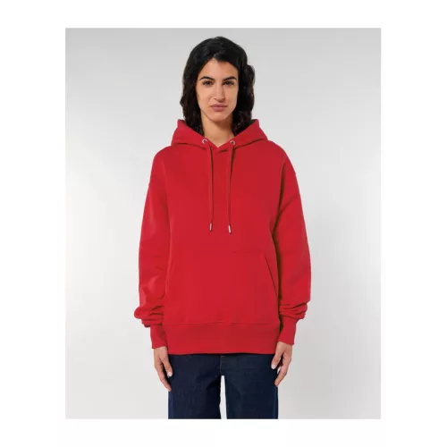 Slammer uniszex laza kapucnis pulóver (XL, Red)