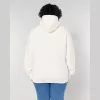 Slammer uniszex laza kapucnis pulóver (2XS, Off White)