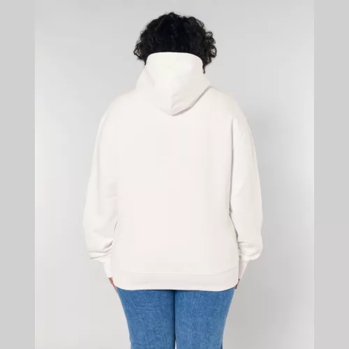Slammer uniszex laza kapucnis pulóver (2XS, Off White)