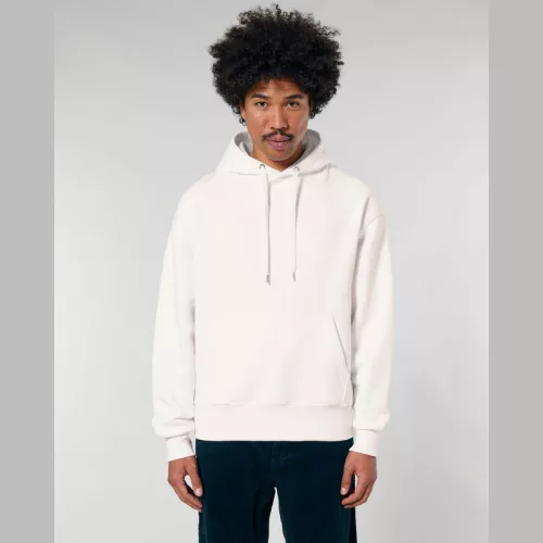 Slammer uniszex laza kapucnis pulóver (3XL, Off White)