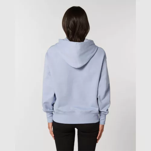 Slammer uniszex laza kapucnis pulóver (S, Serene Blue)