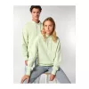Slammer uniszex laza kapucnis pulóver (L, Stem Green)