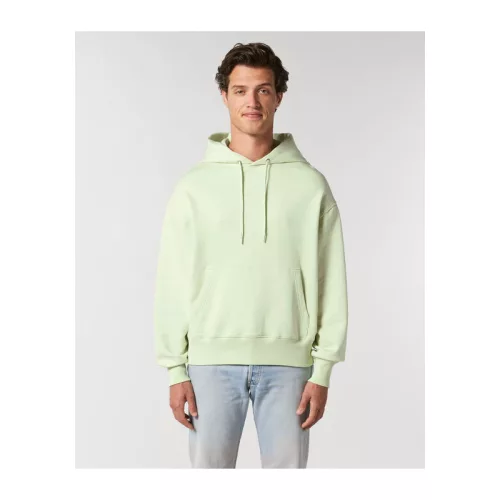 Slammer uniszex laza kapucnis pulóver (L, Stem Green)