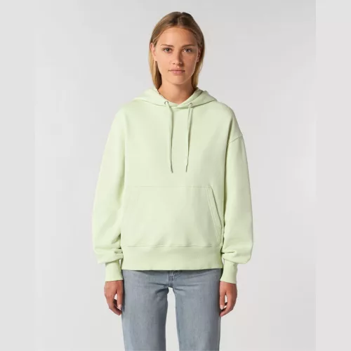 Slammer uniszex laza kapucnis pulóver (S, Stem Green)